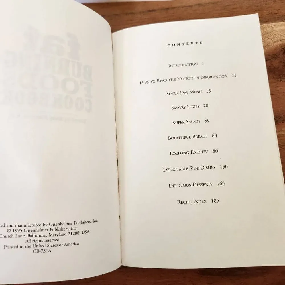 No salt no sugar no fat cookbook bundle of two recipes vintage '90s weight loss